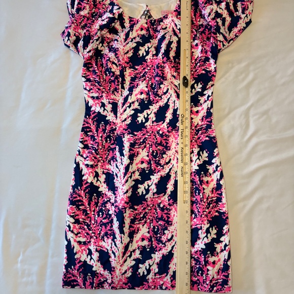 LILLY PULITZER Fiesta Stretch Dress Nauti Navy Beyond the Sea  Size 0 - Picture 6 of 10